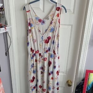 Elegant Floral Print Maxi Dress